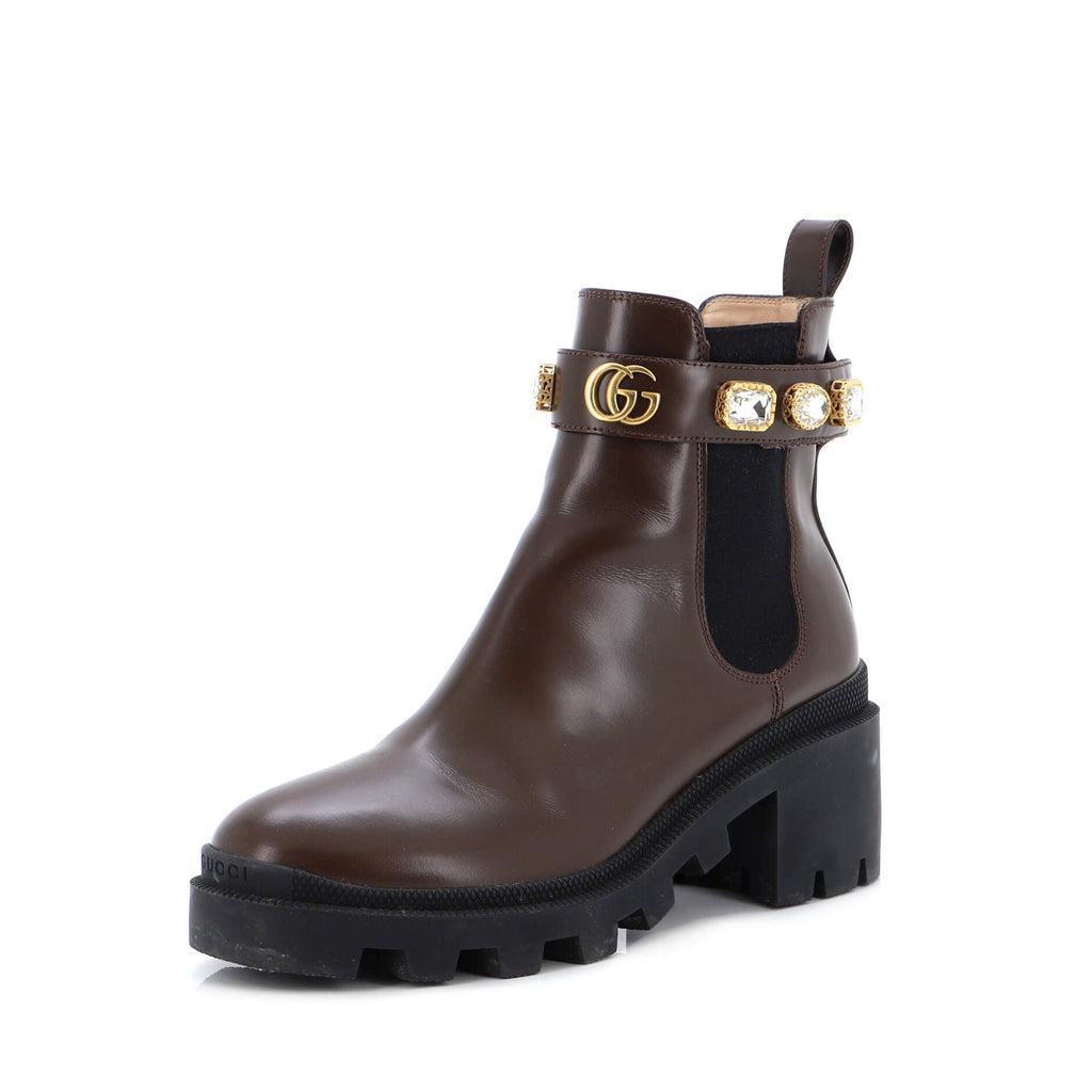 Women's Trip Boots Embellished Leather