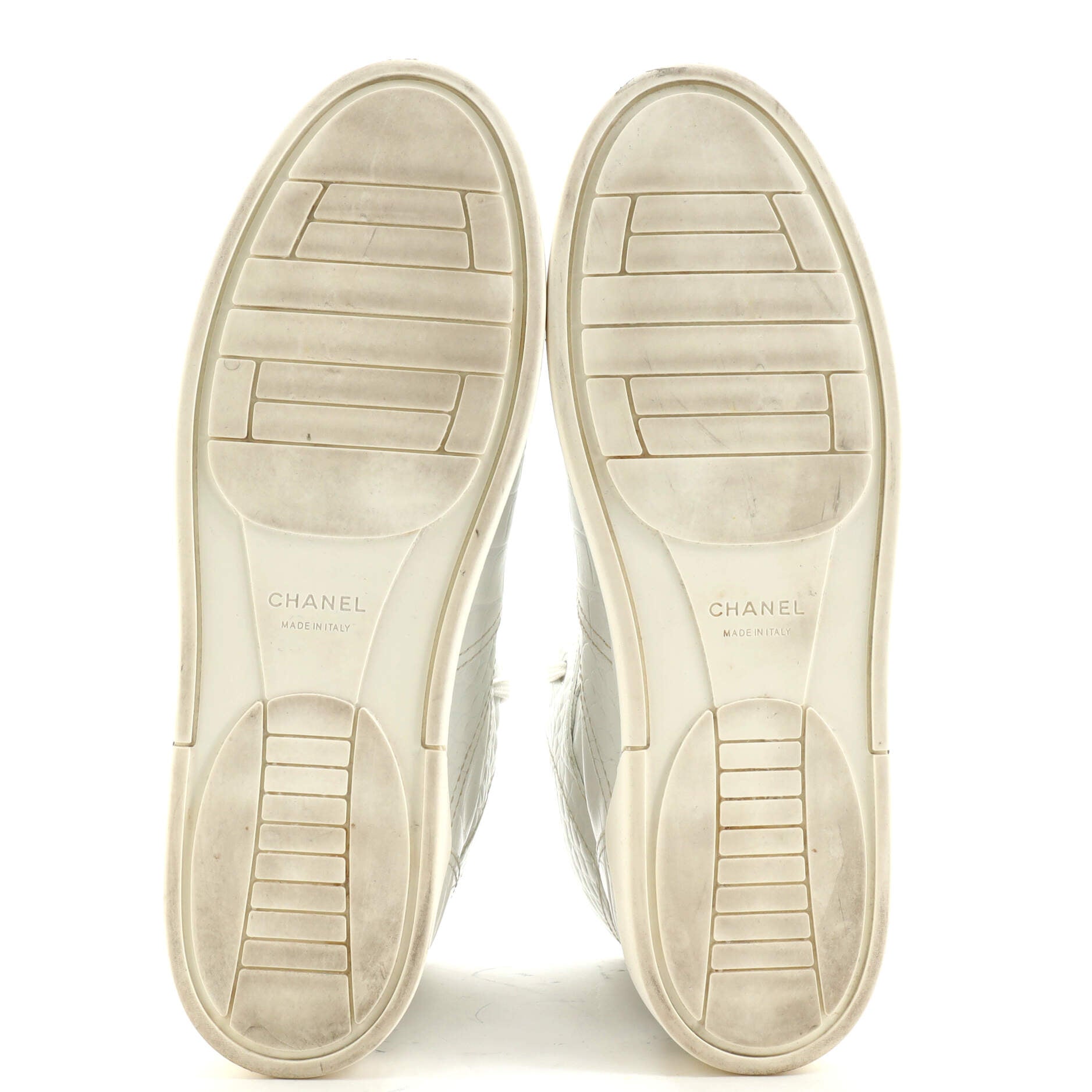 Men's Logo High-Top Sneakers Crocodile Embossed Leather