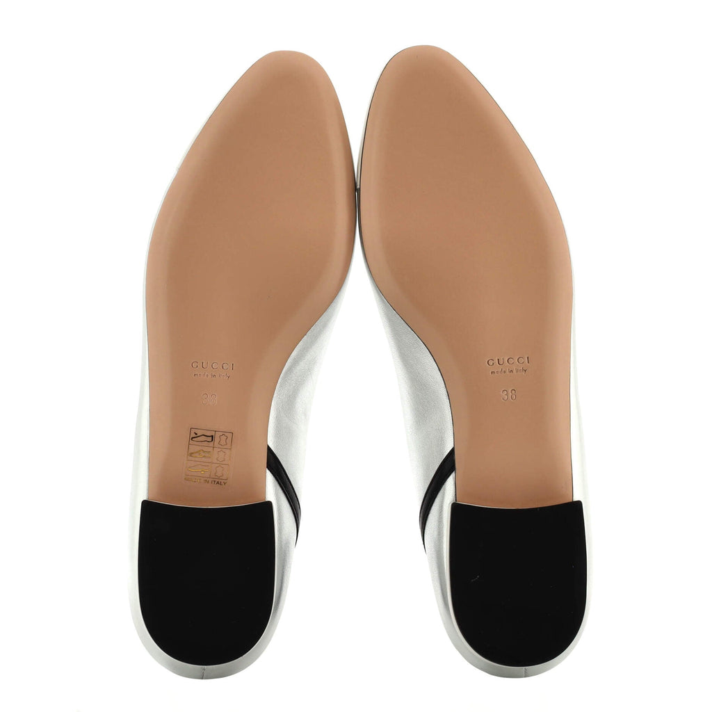 Women's G Script Ballet Flats Leather