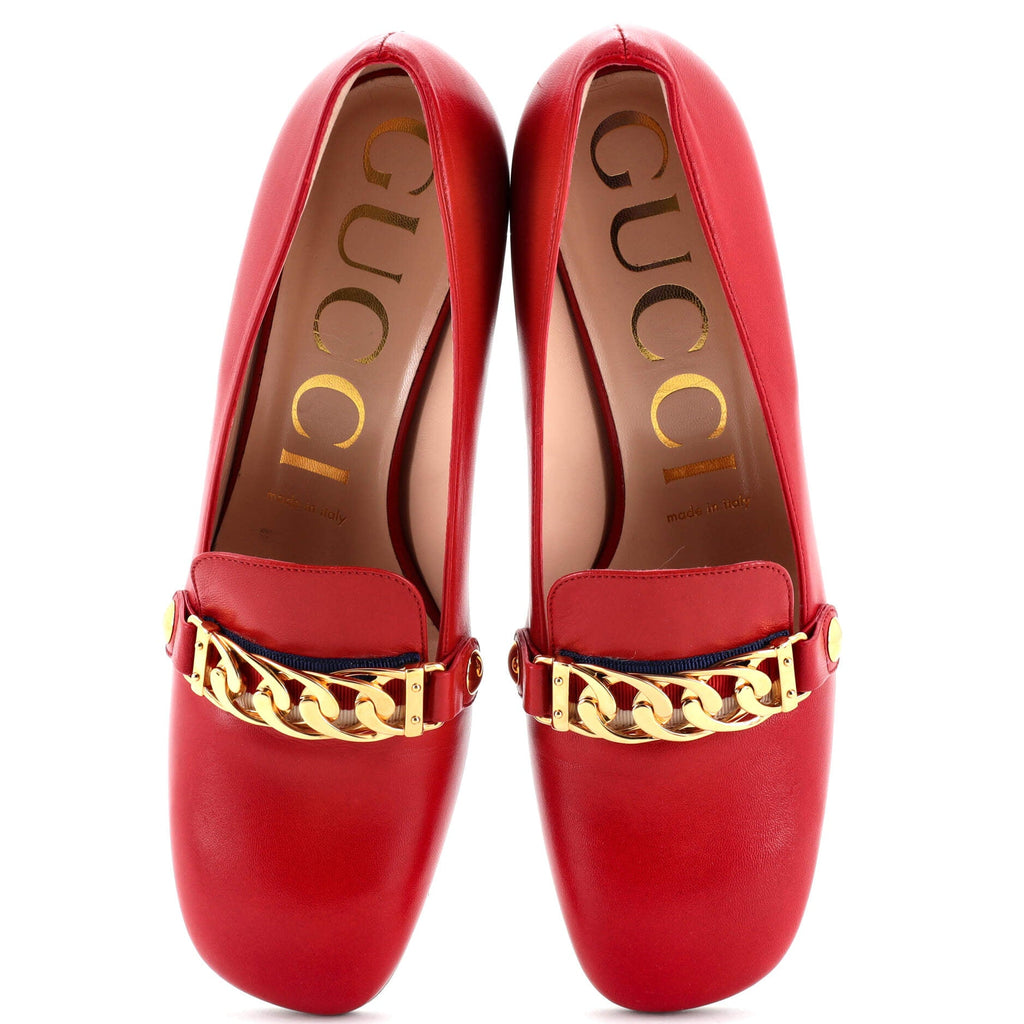 Women's Sylvie Chain Link Loafers Leather