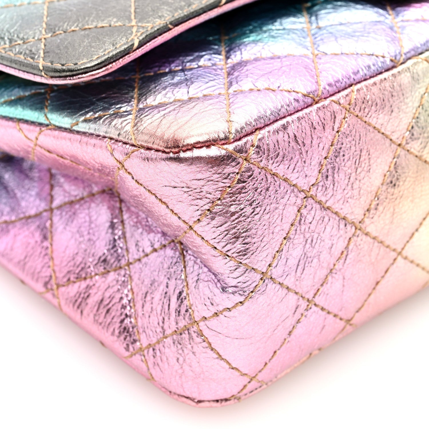 Metallic Goatskin Quilted 2.55 Reissue 225 Flap Multicolor