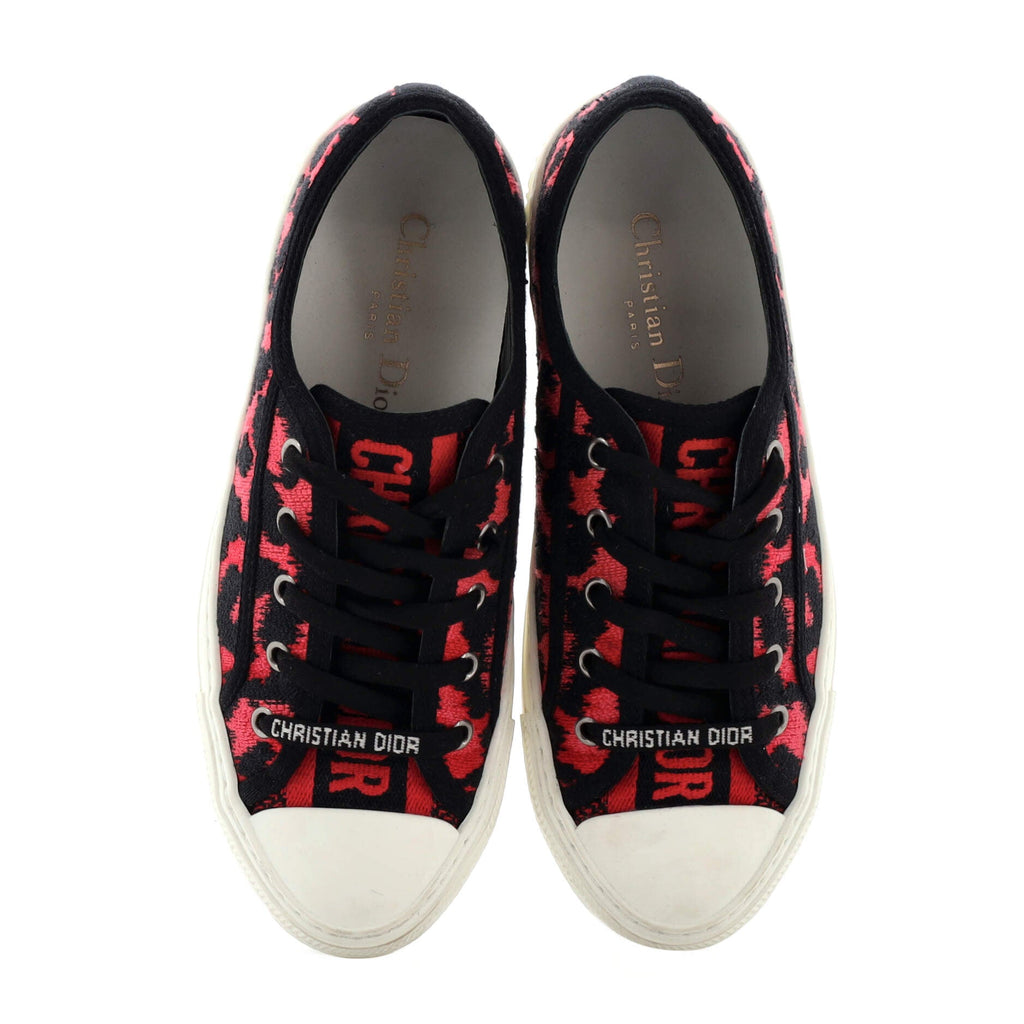 Women's Walk'N'Dior Sneakers Embroidered Canvas
