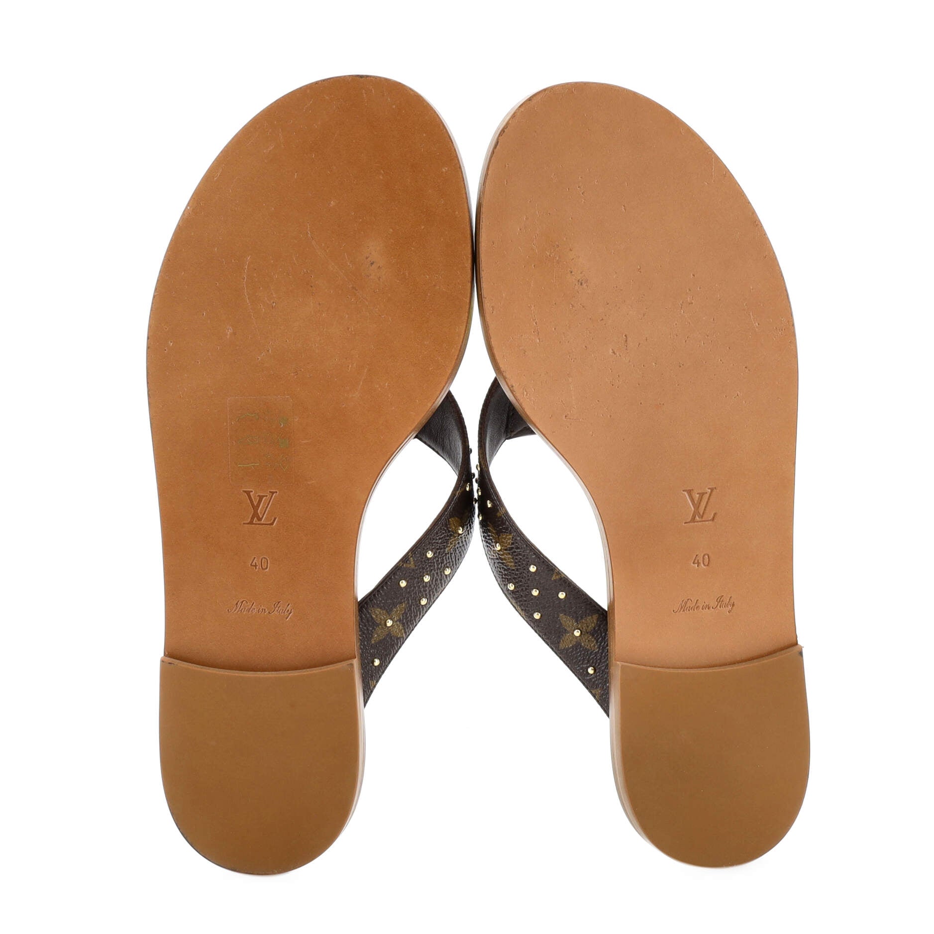 Women's Sunny Flat Thong Sandals Monogram Canvas