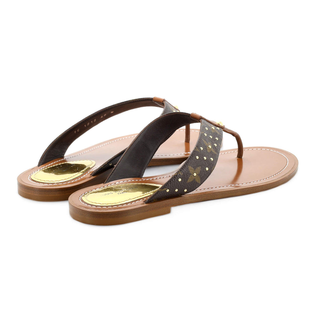 Women's Sunny Flat Thong Sandals Monogram Canvas