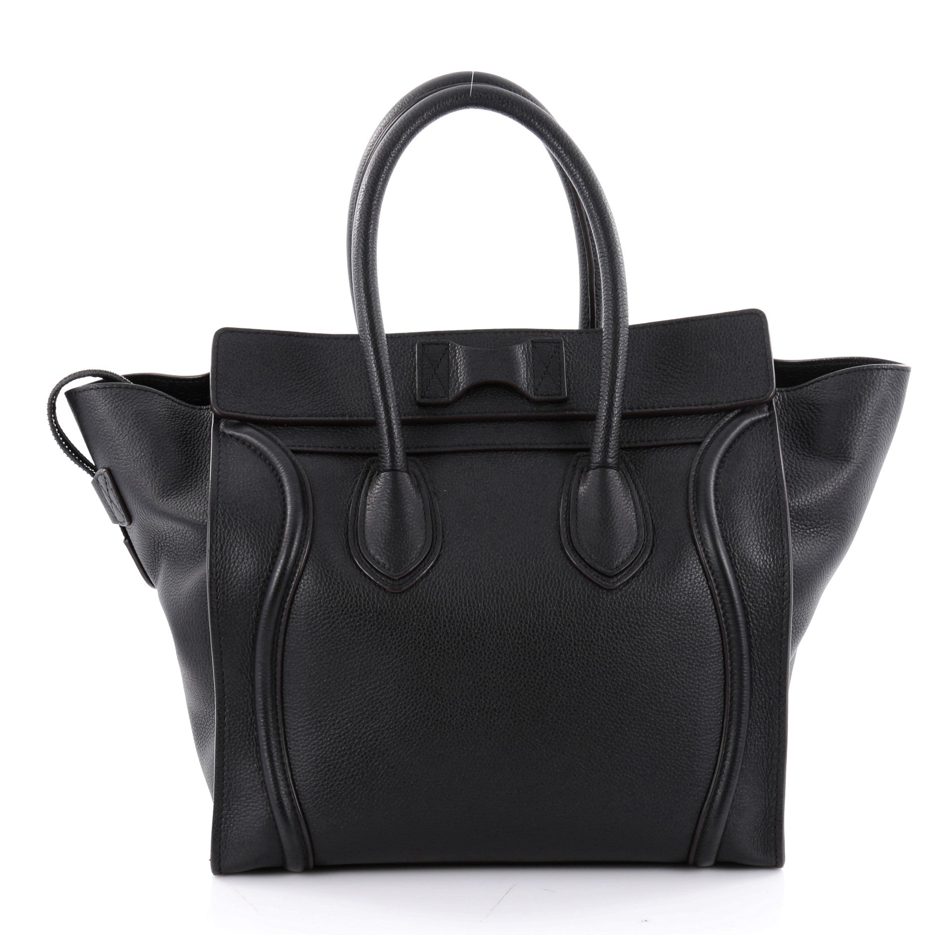 Luggage Handbag Grainy Leather Mini
