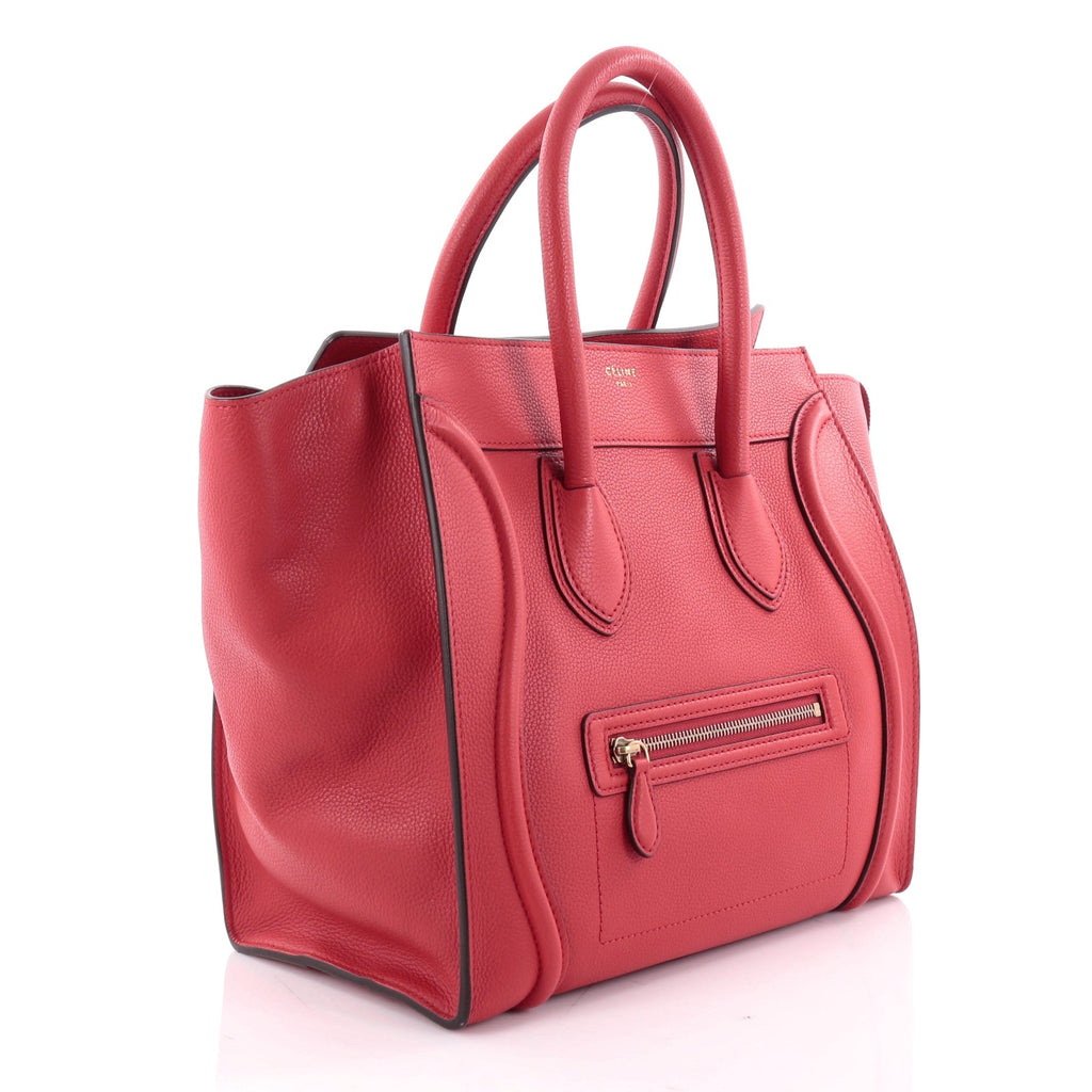 Luggage Handbag Grainy Leather Mini