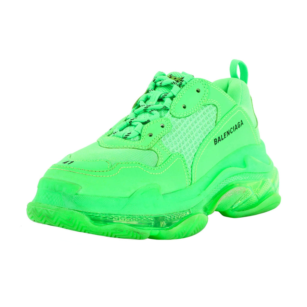 Men's Triple S Sneakers Fabric and Mesh with Faux Leather