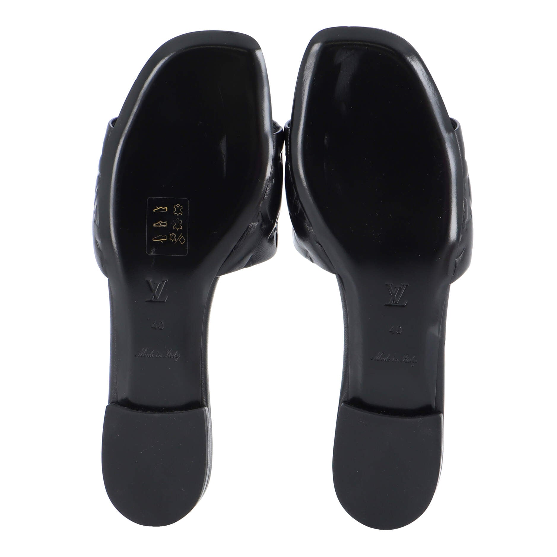 Women's Revival Mule Sandals Monogram Embossed Leather