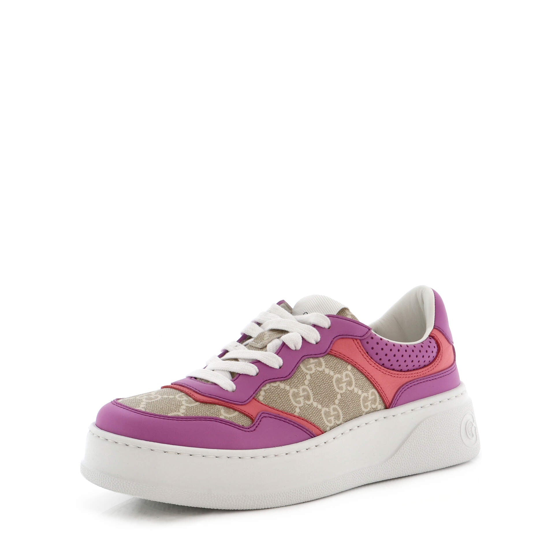 Women's Dali Platform Sneakers GG Coated Canvas and Leather