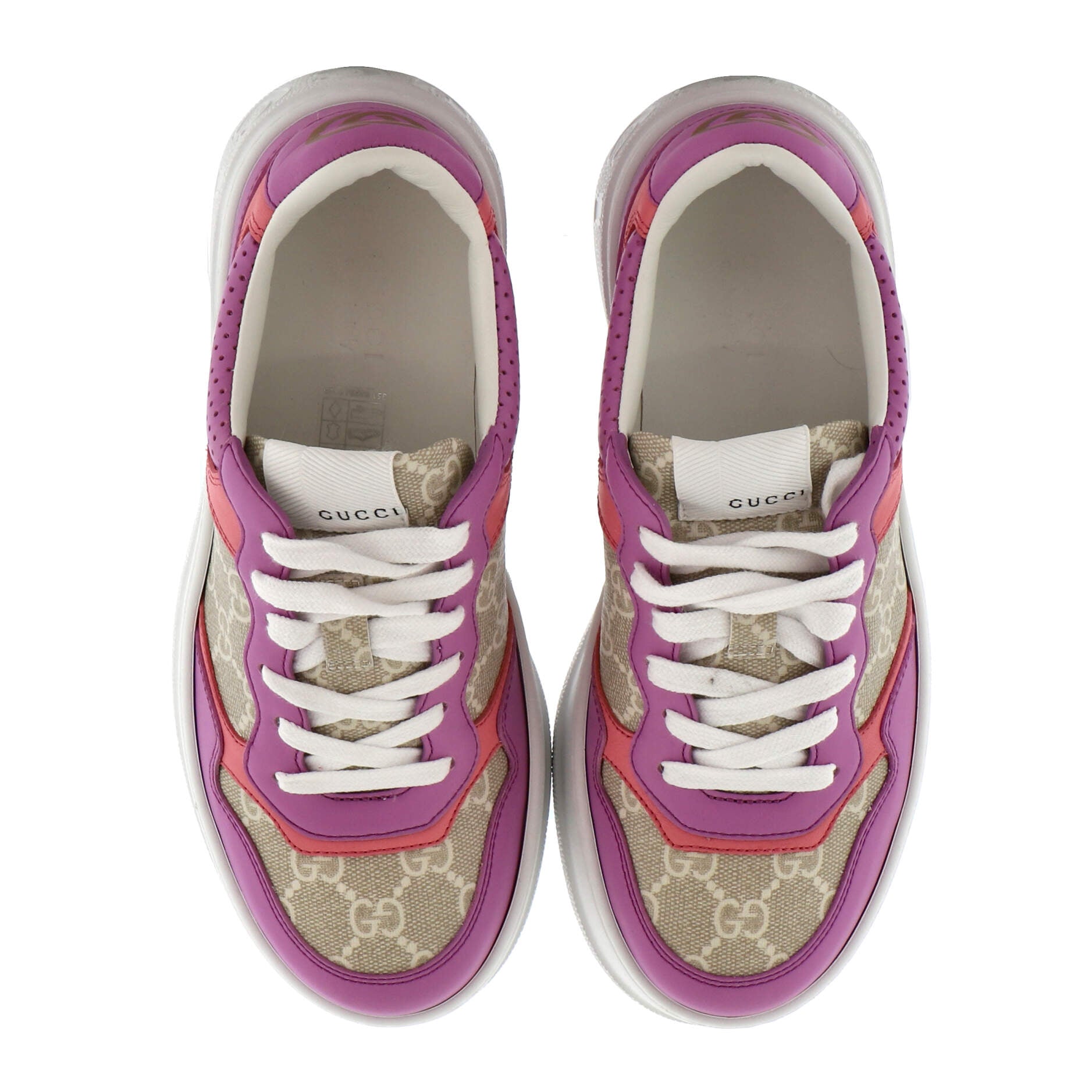 Women's Dali Platform Sneakers GG Coated Canvas and Leather