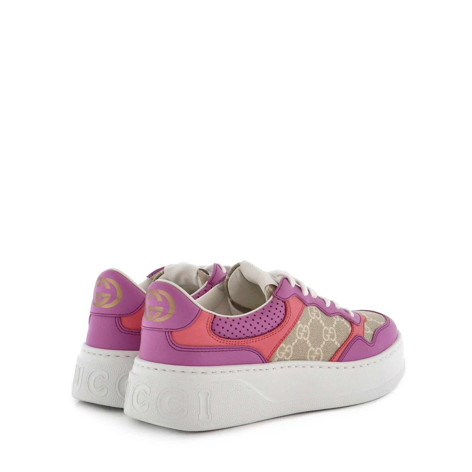 Women's Dali Platform Sneakers GG Coated Canvas and Leather