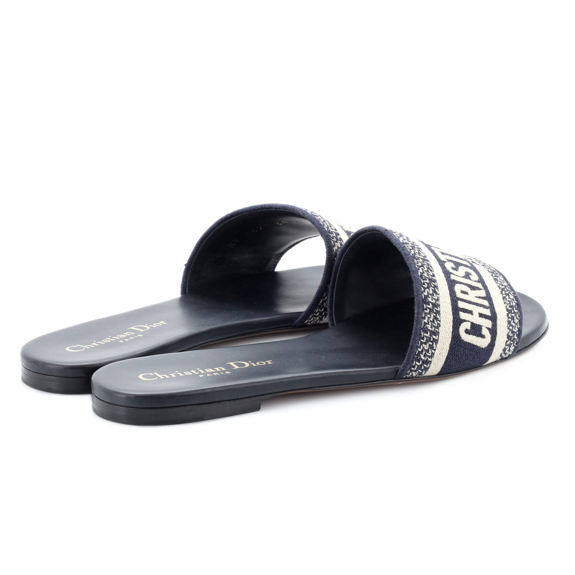 Women's Dway Flat Sandals Embroidered Canvas