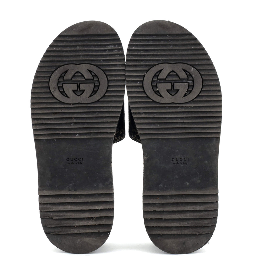 Women's Angelina Platform Slide Sandals GG Denim