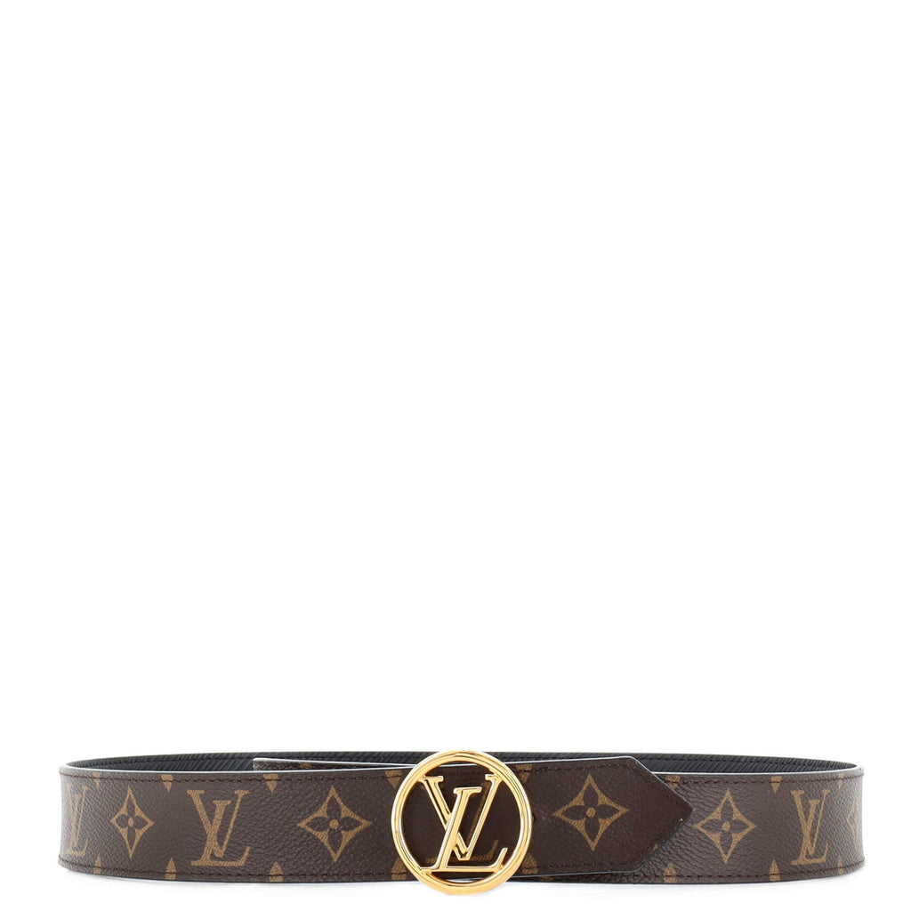 LV Circle Belt Monogram Canvas Wide 90