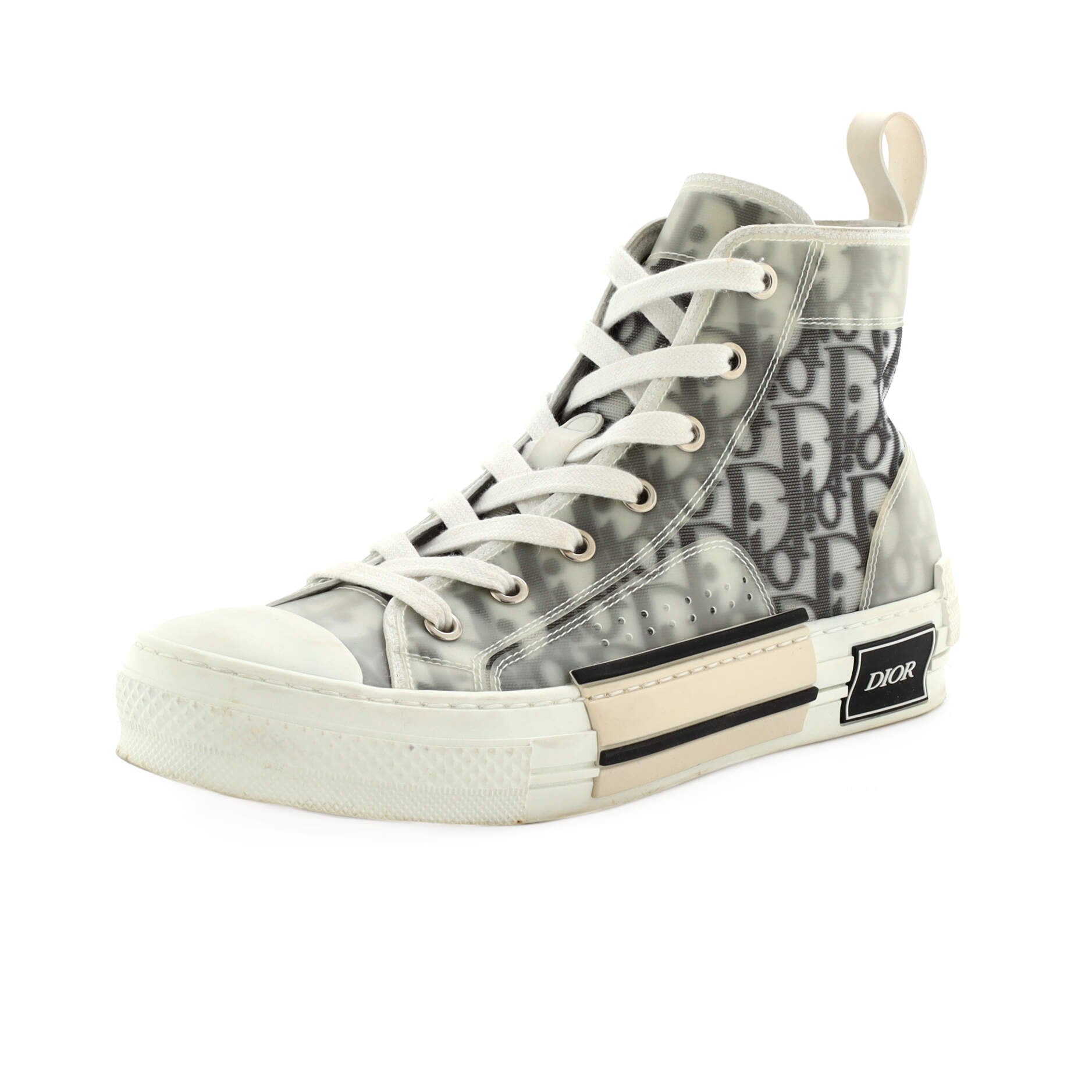 Men's B23 High-Top Sneakers Oblique Coated Canvas and PVC