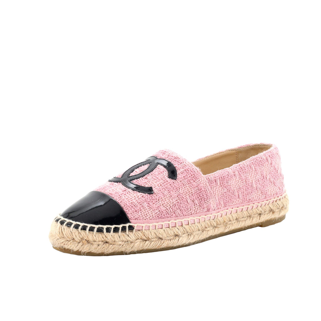 Women's CC Cap Toe Espadrilles Tweed with Grosgrain