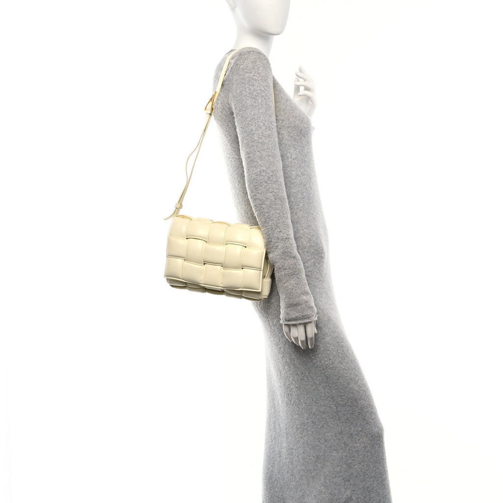 Nappa Maxi Intreccio Padded Cassette Crossbody Bag Zest