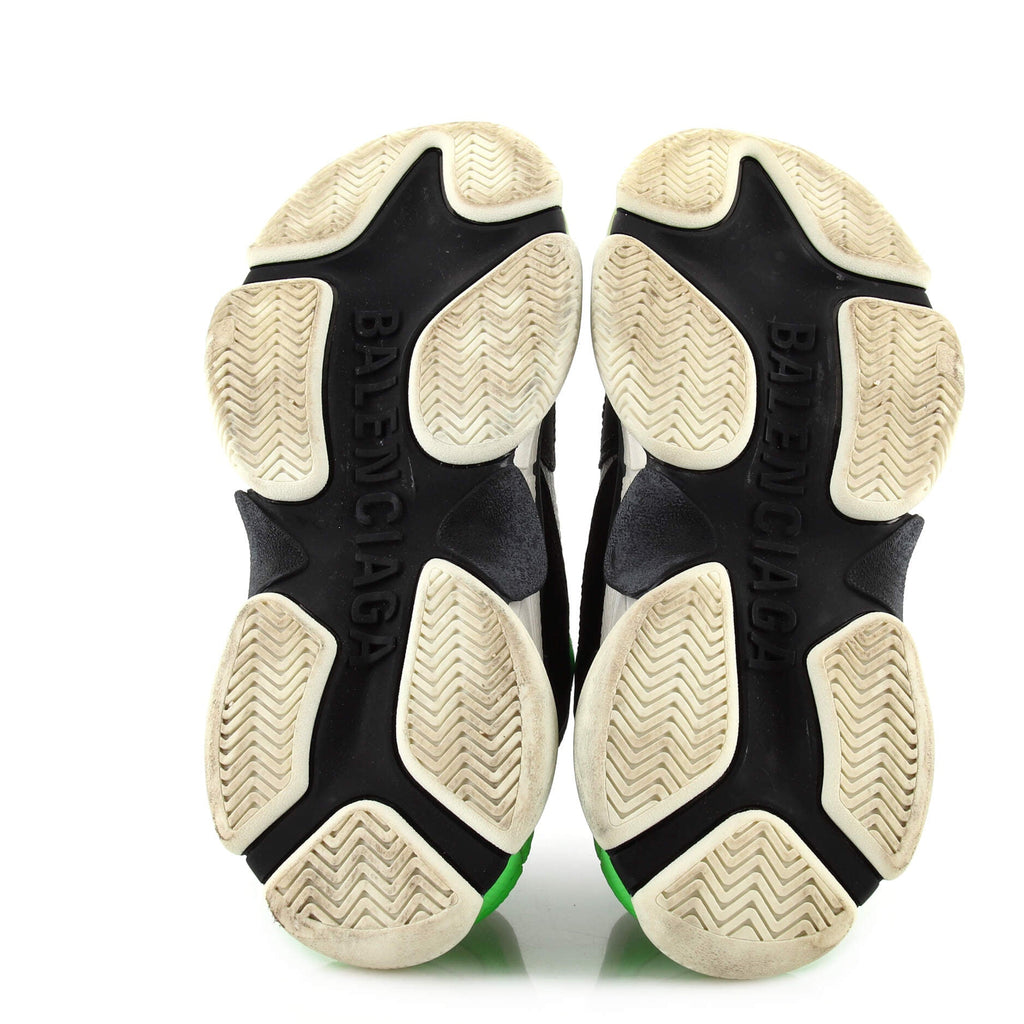Men's Triple S Sneakers Fabric and Mesh with Faux Leather