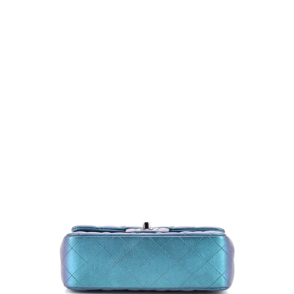 Classic Single Flap Bag Quilted Iridescent Calfskin Mini