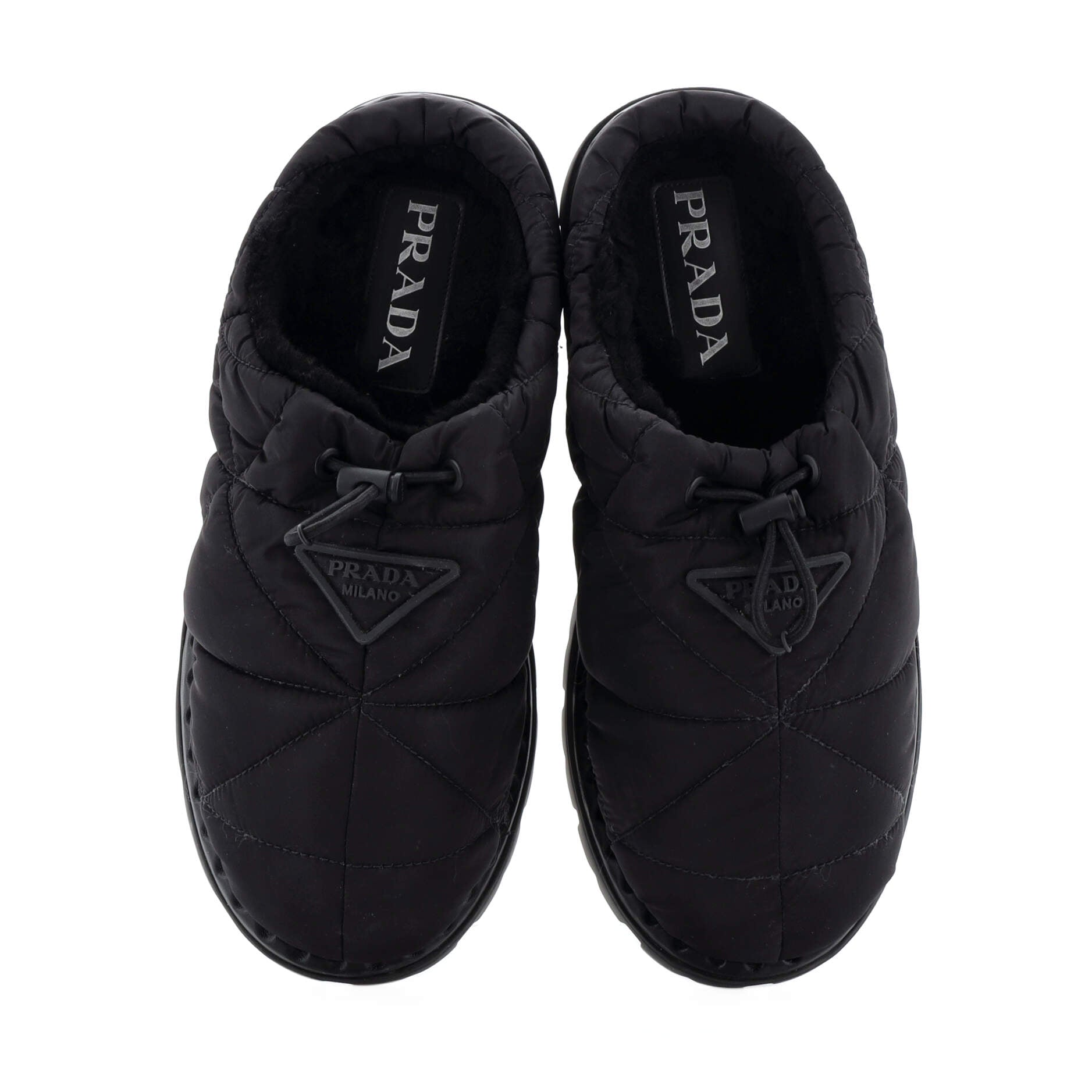 Women's Blow Drawstring Slipper Quilted Nylon