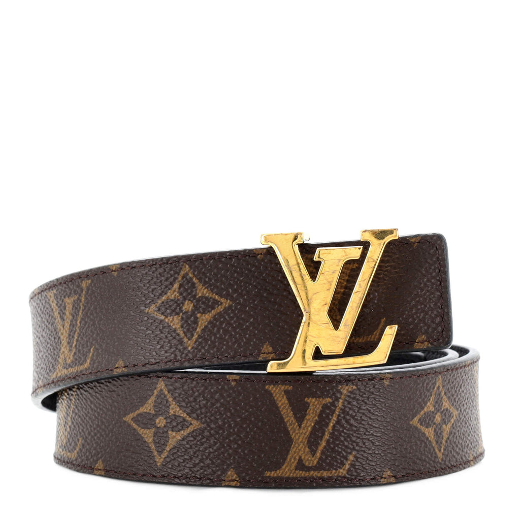 LV Initiales Reversible Belt Monogram Canvas and Leather Medium 80