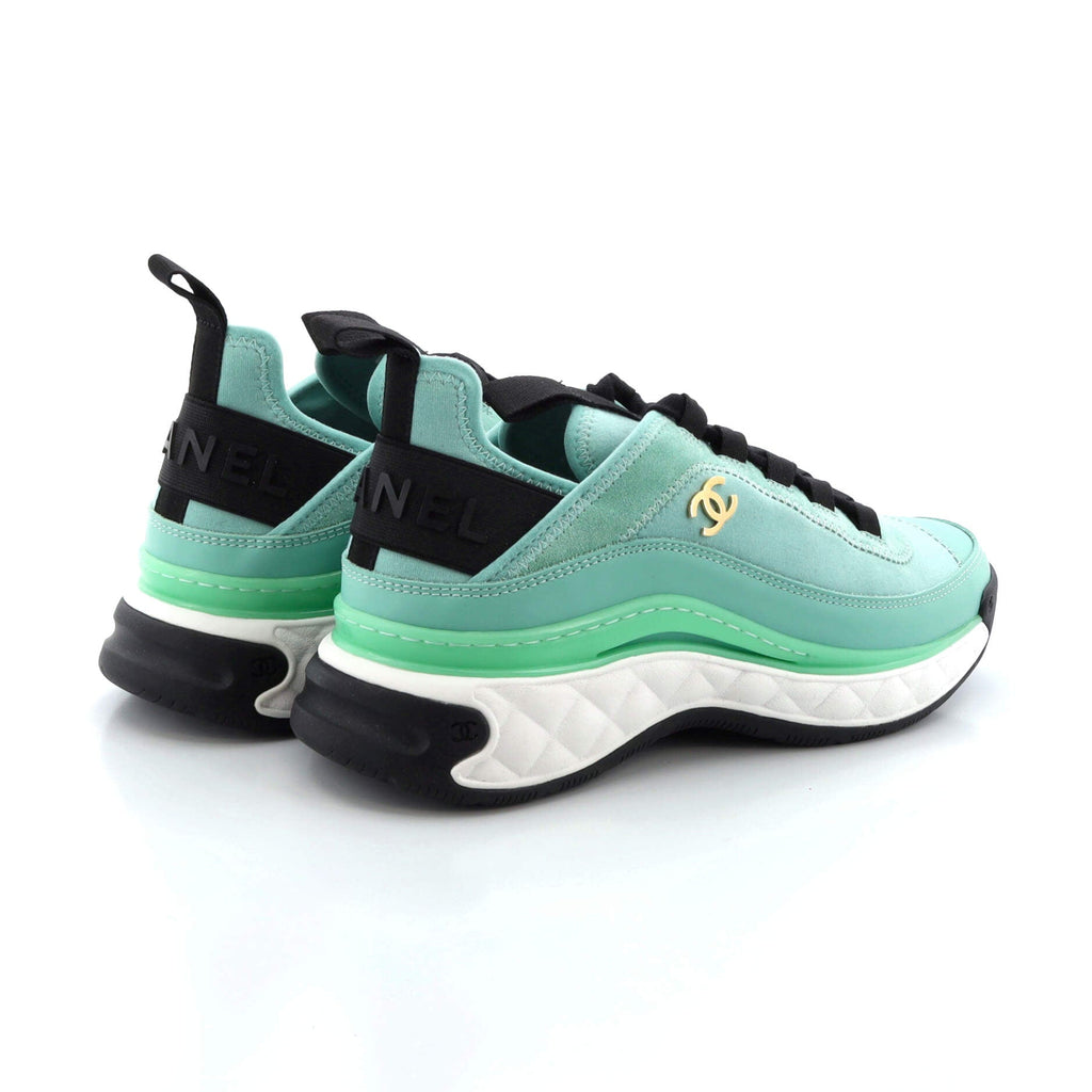 Women's CC Cap Toe Logo Sneakers Suede and Mixed Fibers