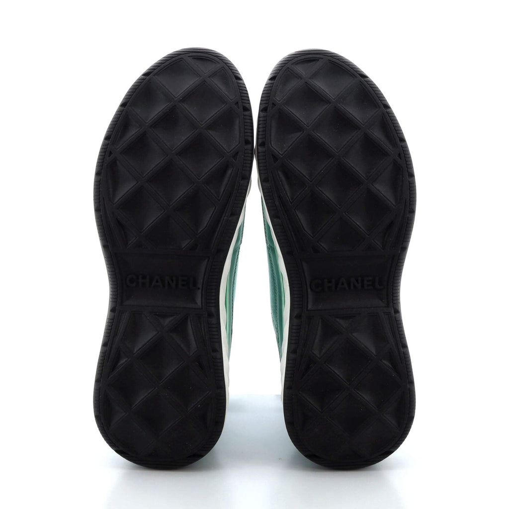 Women's CC Cap Toe Logo Sneakers Suede and Mixed Fibers