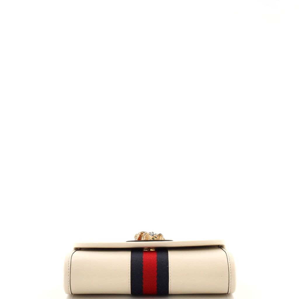 Rajah Web Chain Shoulder Bag Leather Mini