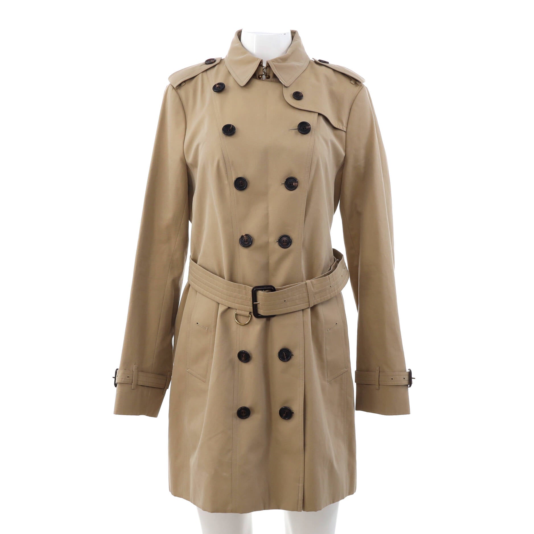 Women's Sandringham Belted Mid-Length Trench Coat Cotton
