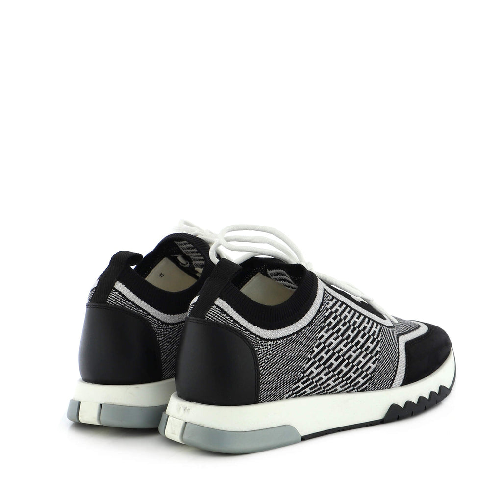 Women's Addict Sneakers Knit Fabric with Leather