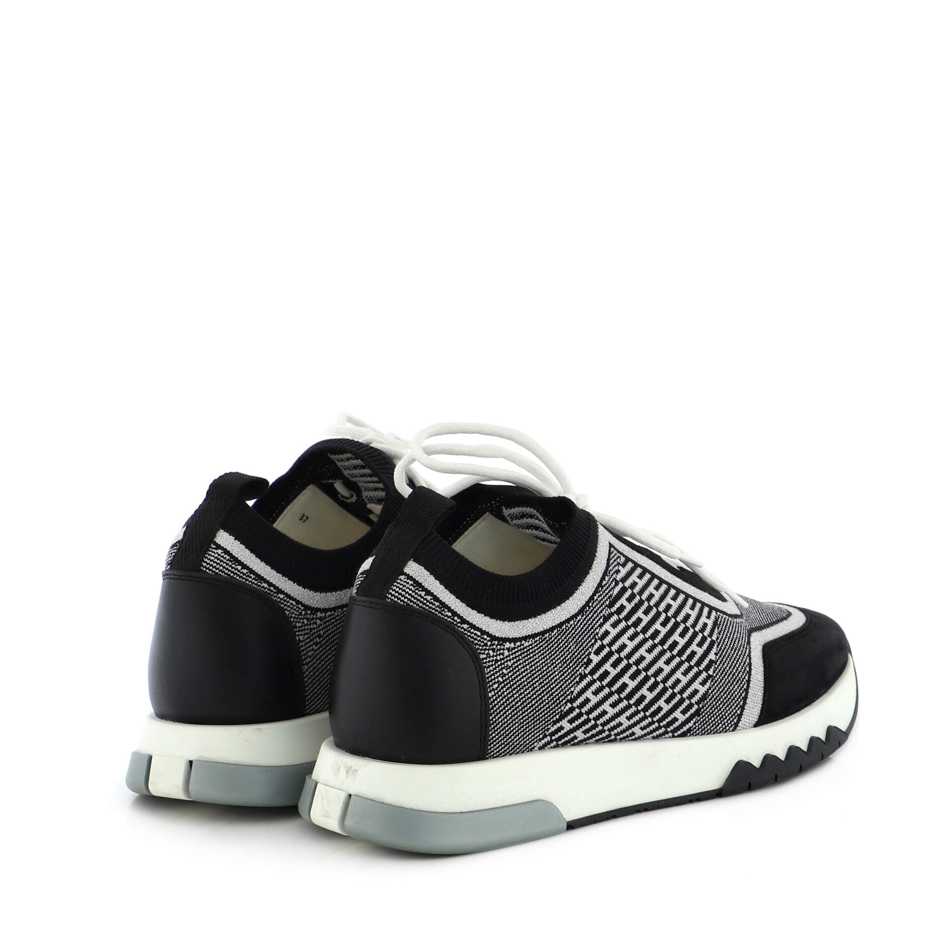 Women's Addict Sneakers Knit Fabric with Leather