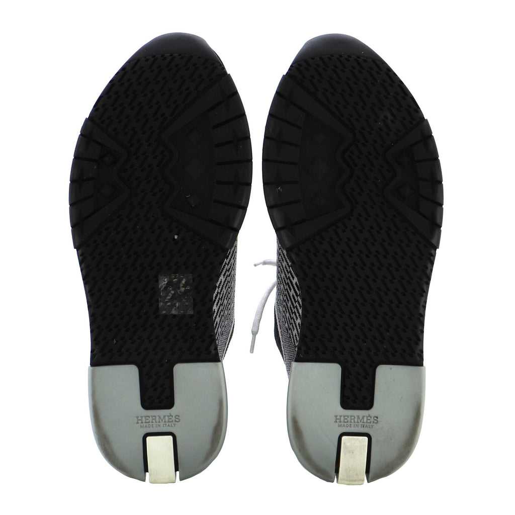 Women's Addict Sneakers Knit Fabric with Leather