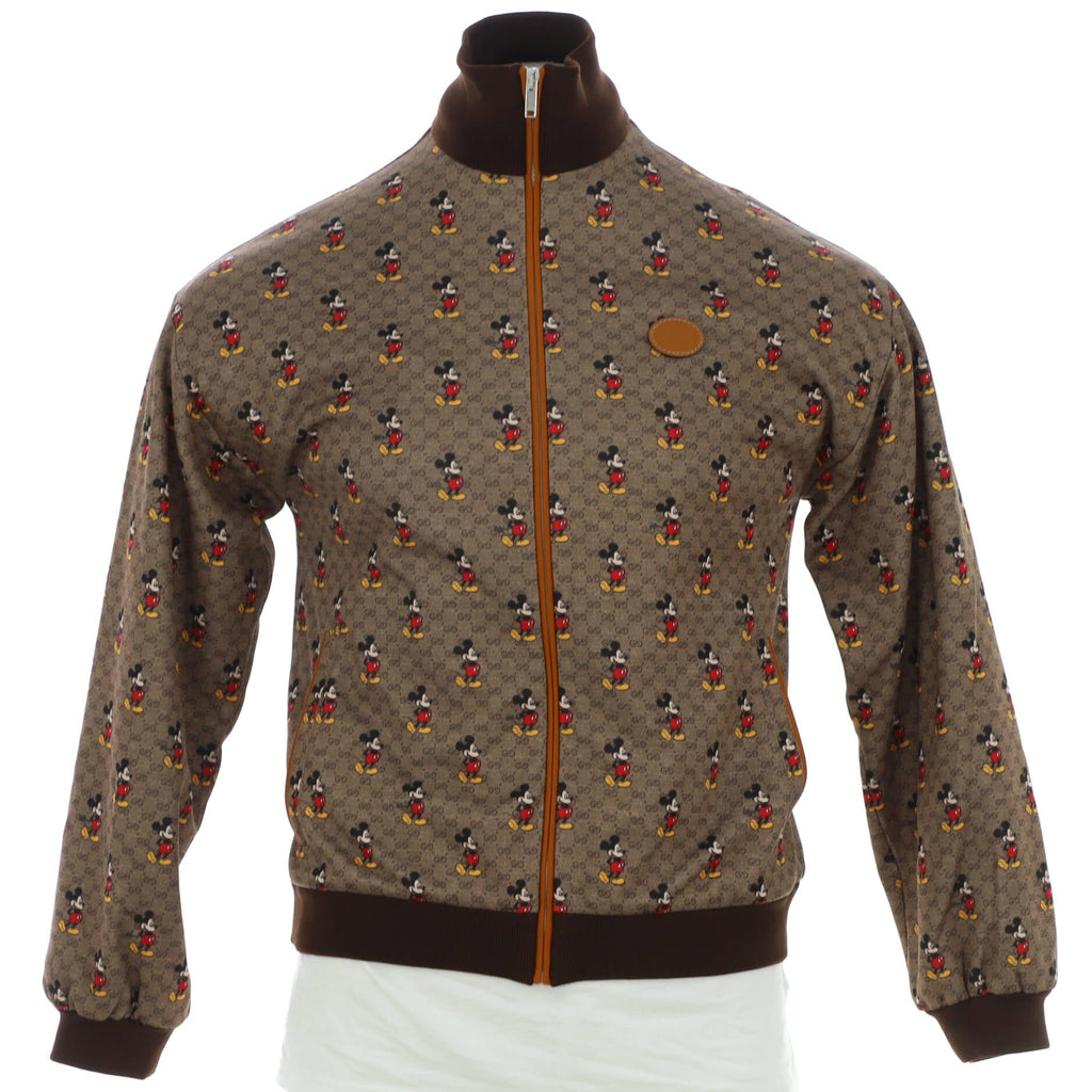 Men's Disney Mickey Mouse Bomber Jacket Printed Mini GG Polyester Blend