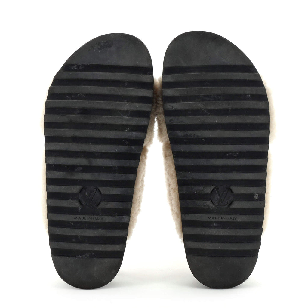 Women's Paseo Comfort Slide Slingback Sandals Shearling with Leather