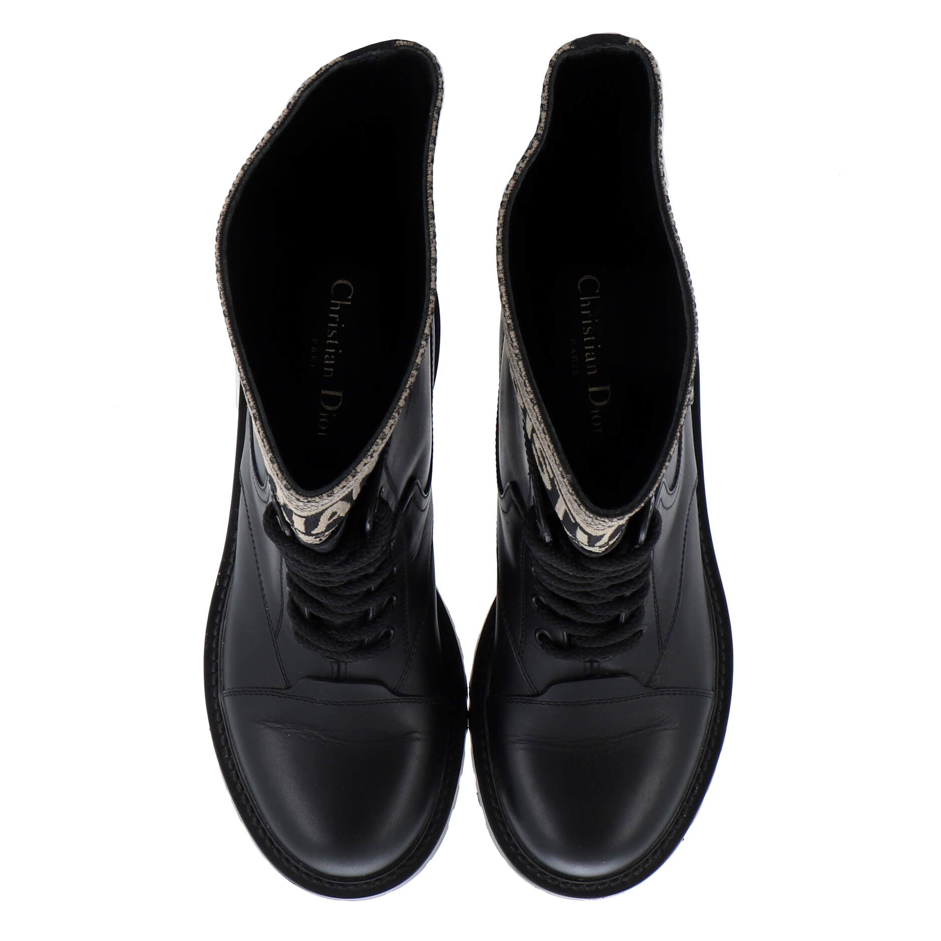 Women's D-Major Ankle Boot Technical Fabric with Leather and Rubber