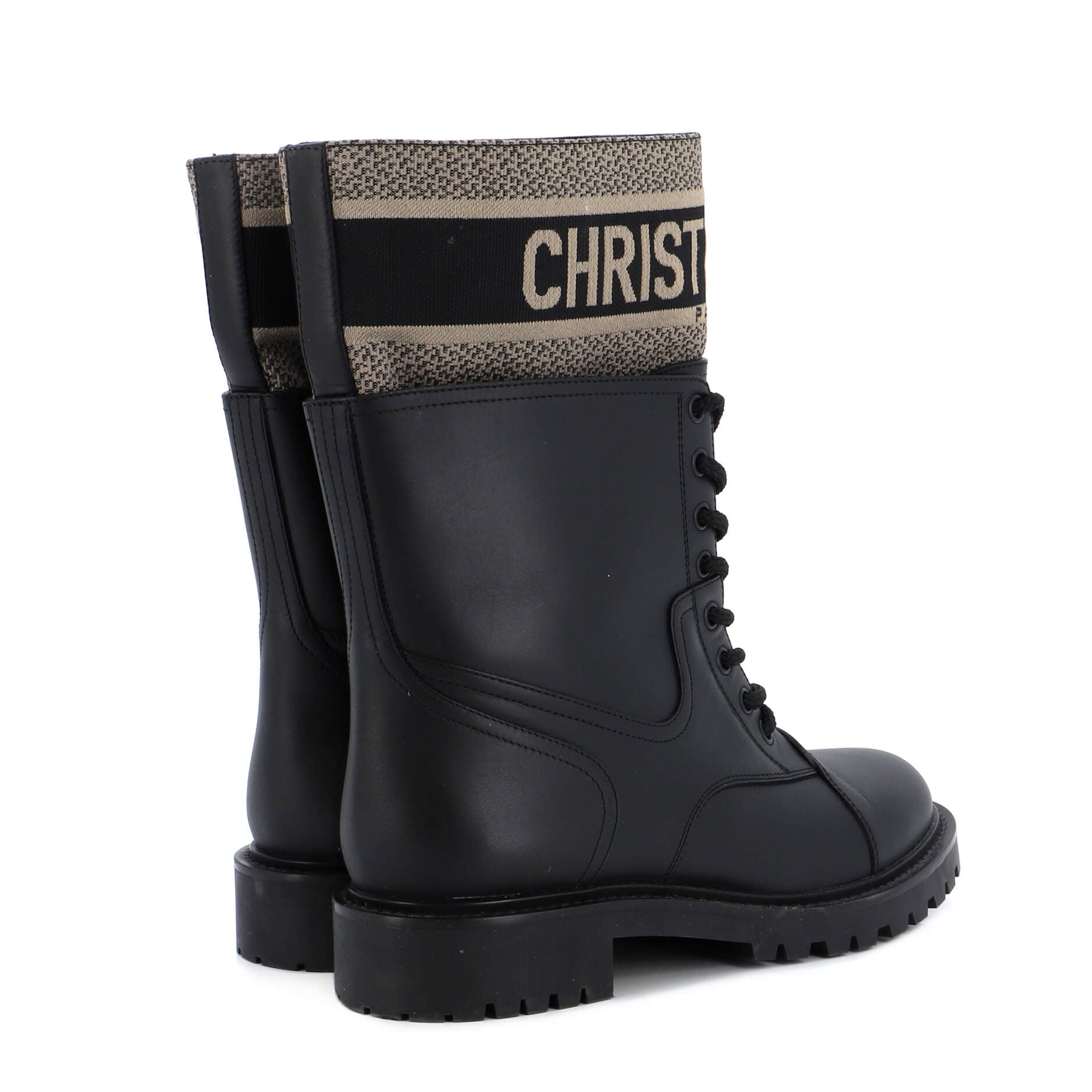 Women's D-Major Ankle Boot Technical Fabric with Leather and Rubber