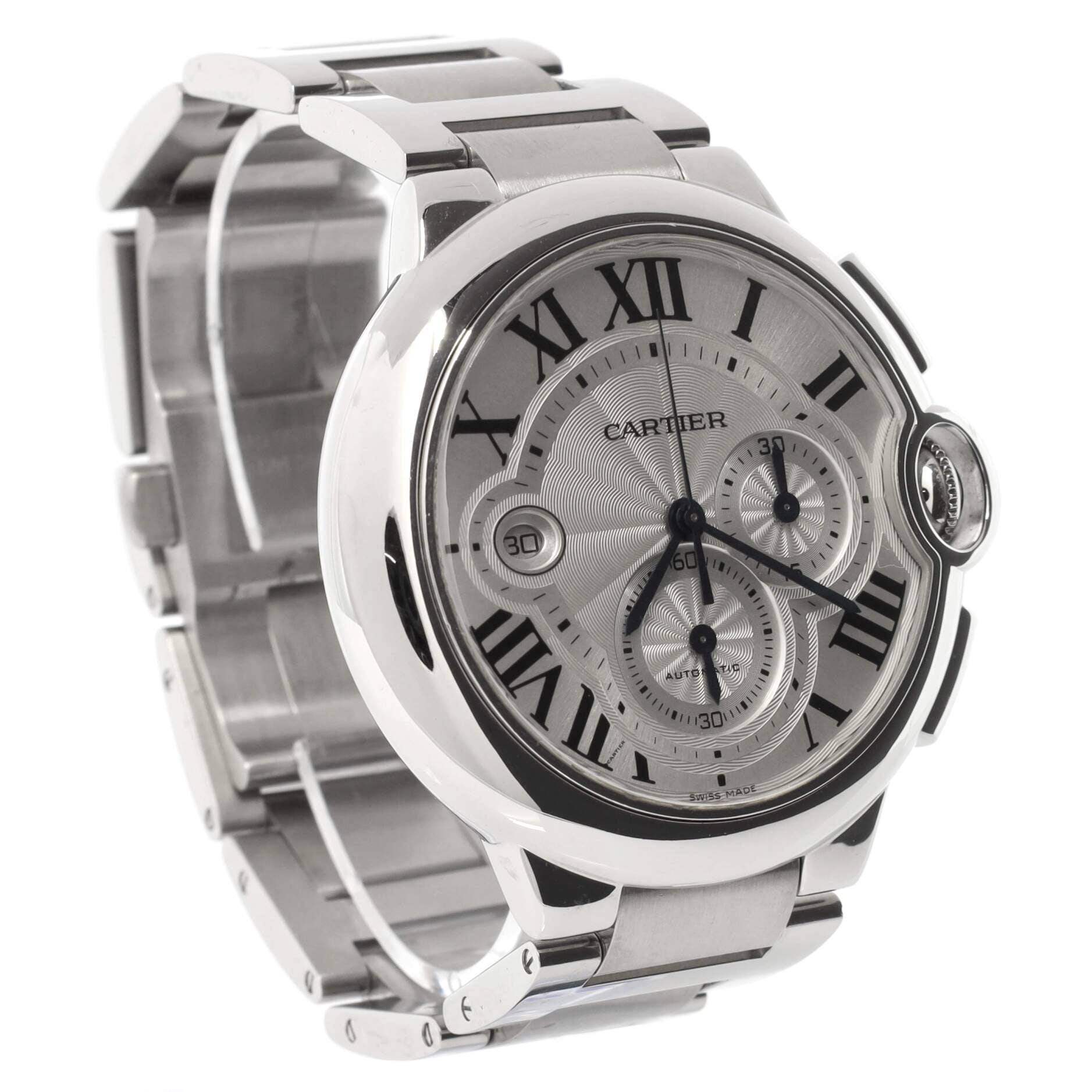 Ballon Bleu de Cartier Chronograph Automatic Watch Stainless Steel 44