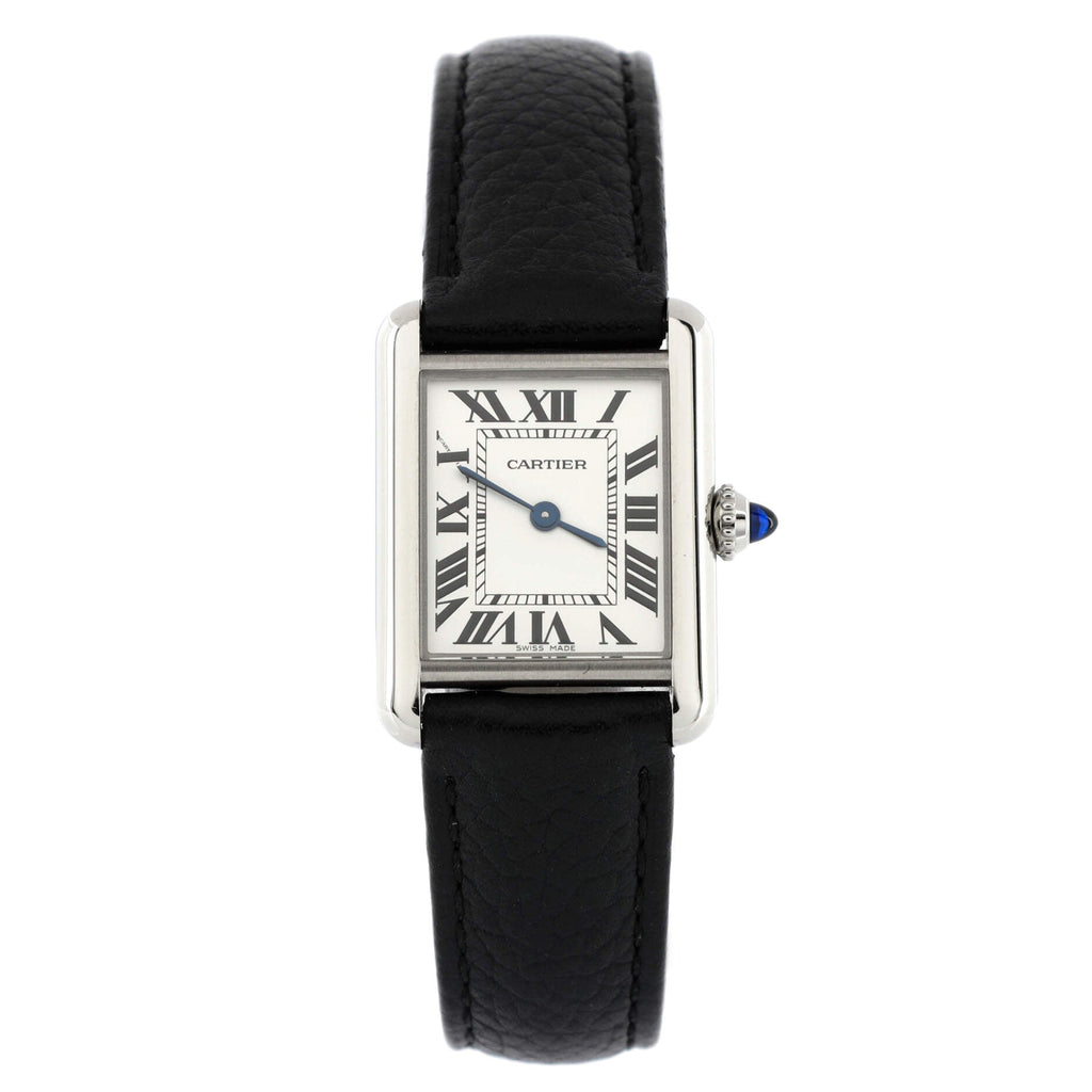 Must de Cartier Tank Quartz Watch Stainless Steel and Leather 22