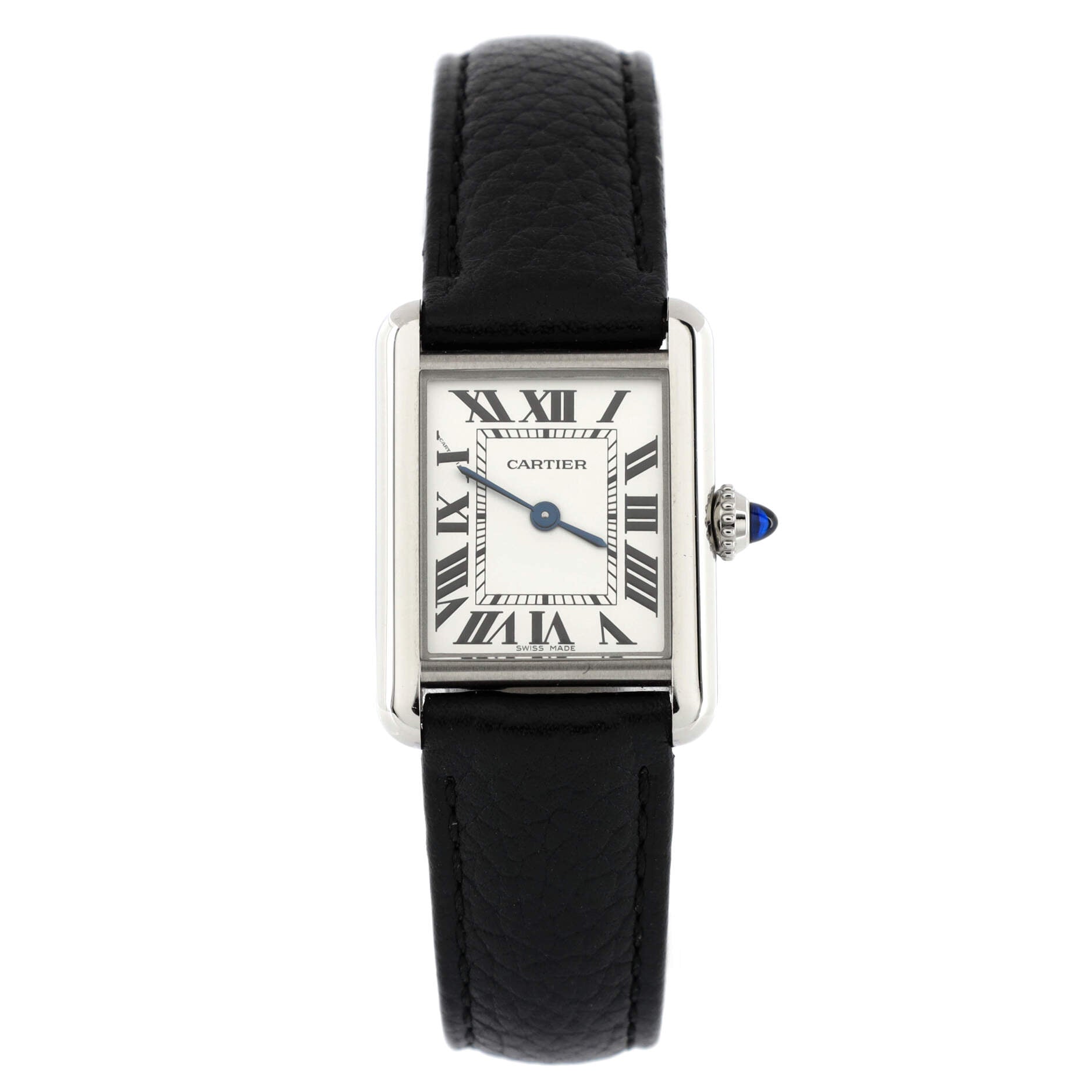 Must de Cartier Tank Quartz Watch Stainless Steel and Leather 22