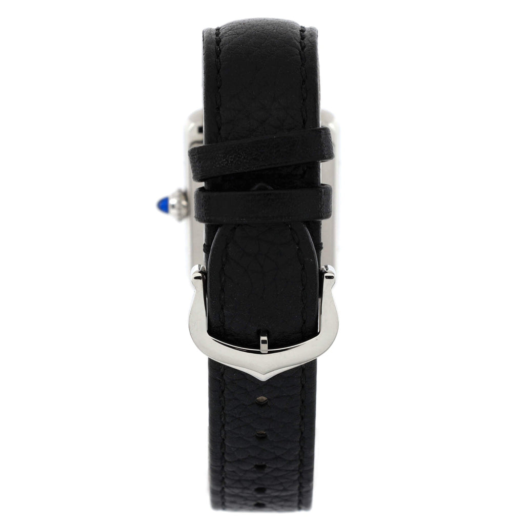 Must de Cartier Tank Quartz Watch Stainless Steel and Leather 22