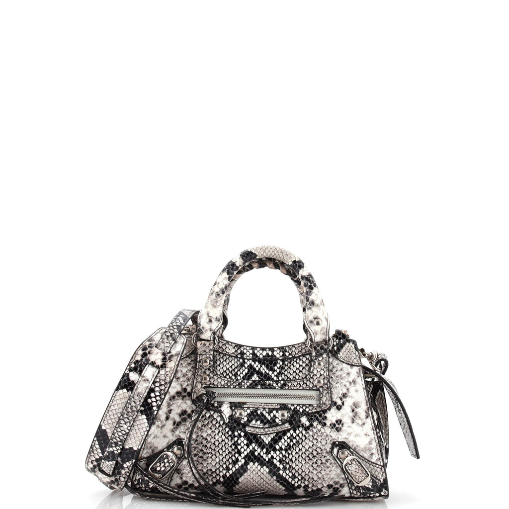 Neo Classic City Bag Python Embossed Leather Mini