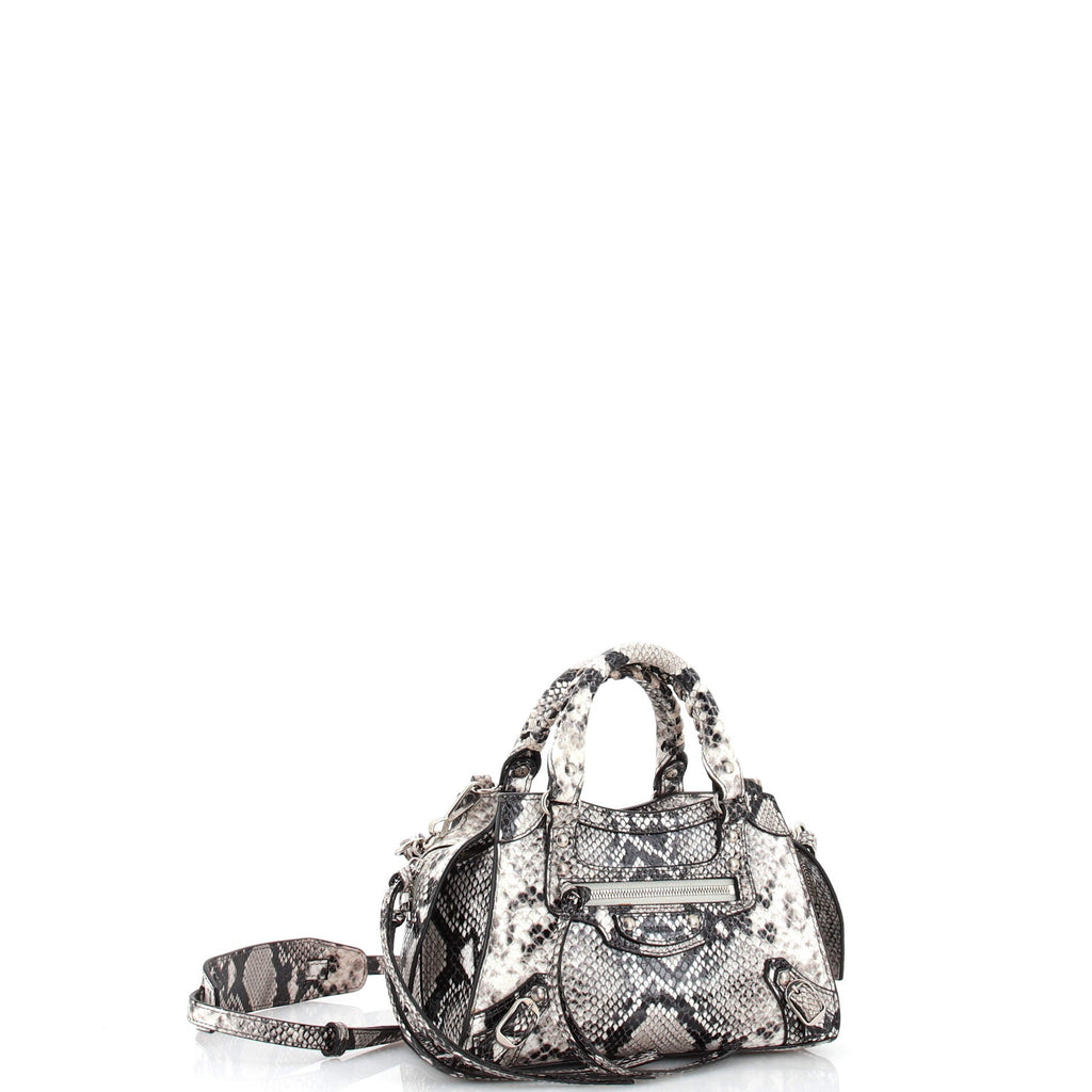 Neo Classic City Bag Python Embossed Leather Mini