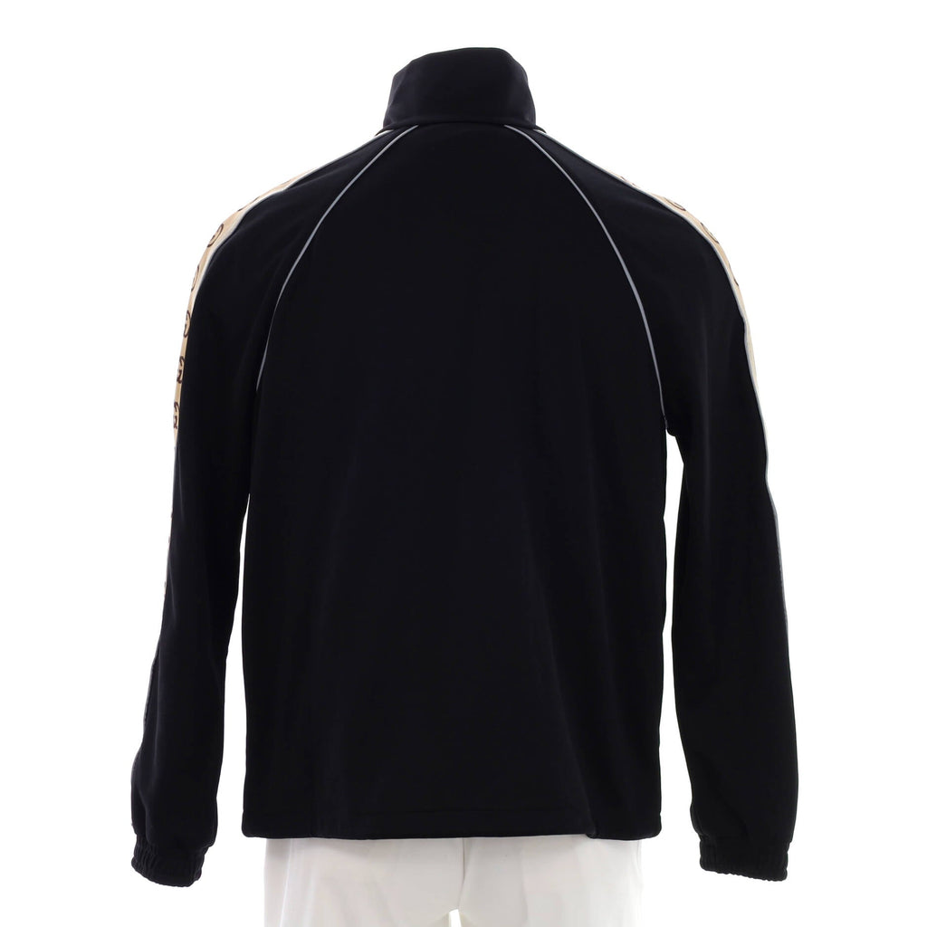 Men's GG Logo Tape Zip Jacket Polyester and Cotton
