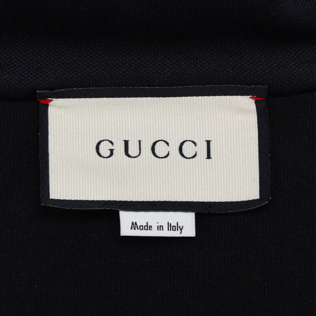 Men's GG Logo Tape Zip Jacket Polyester and Cotton
