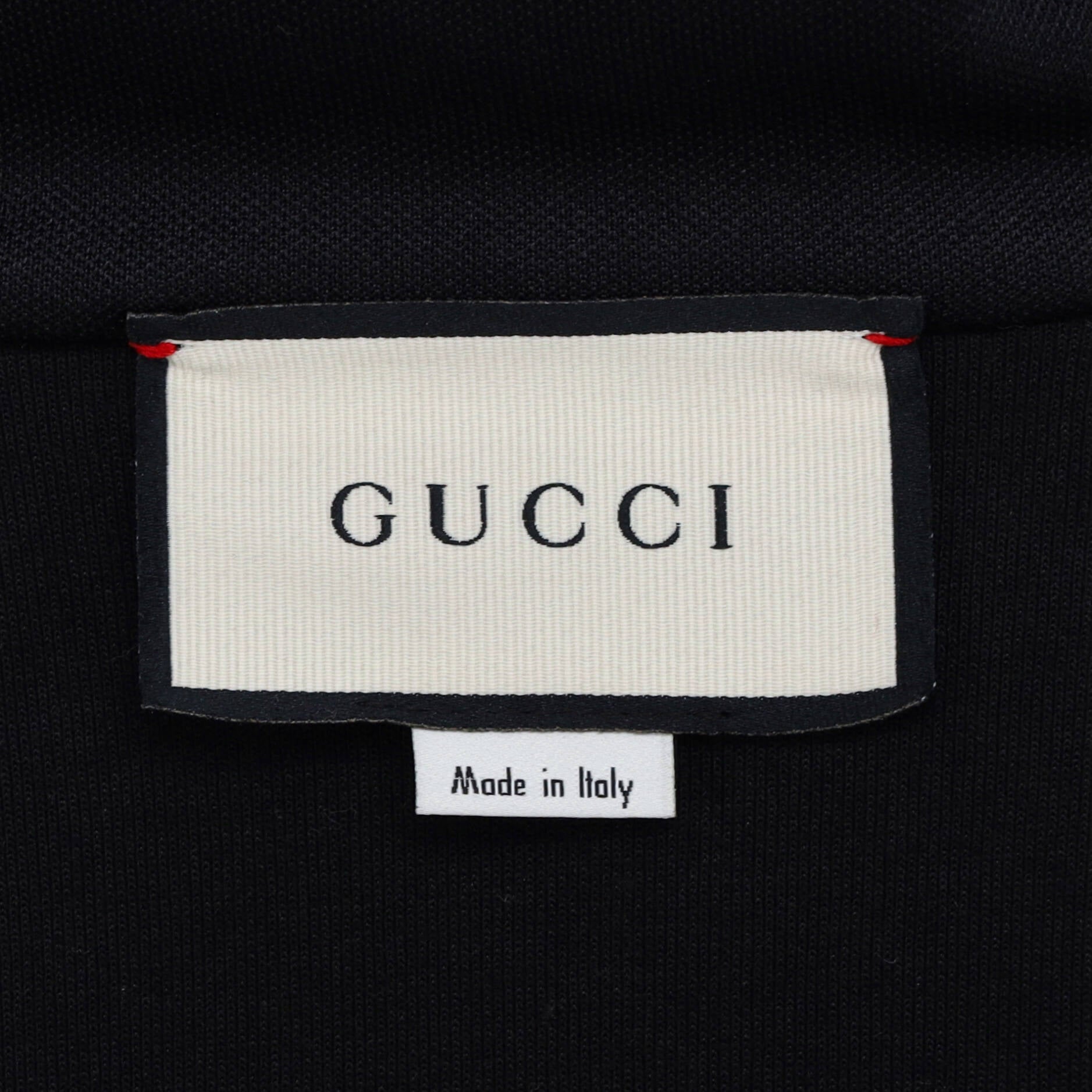 Men's GG Logo Tape Zip Jacket Polyester and Cotton