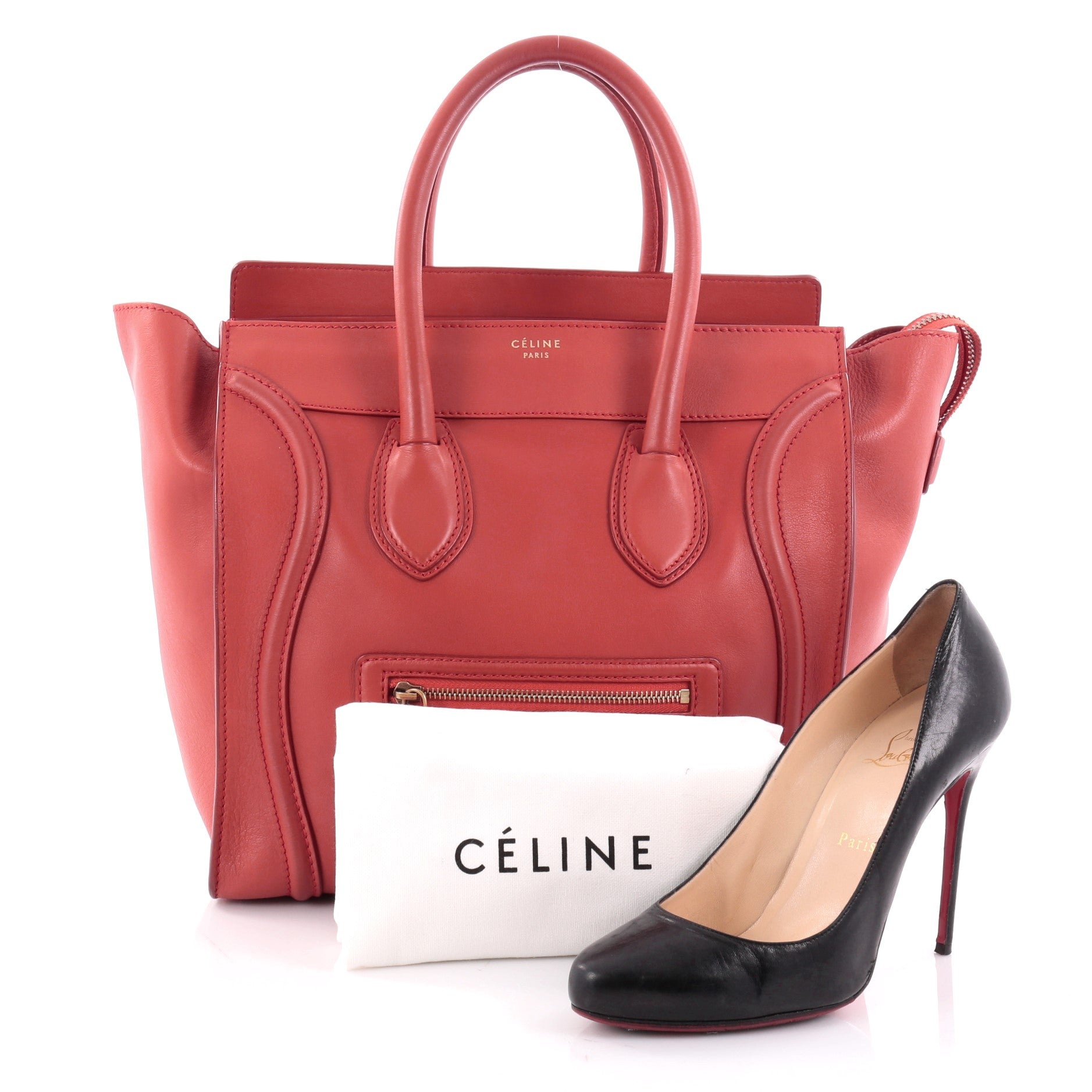 Luggage Handbag Smooth Leather Mini