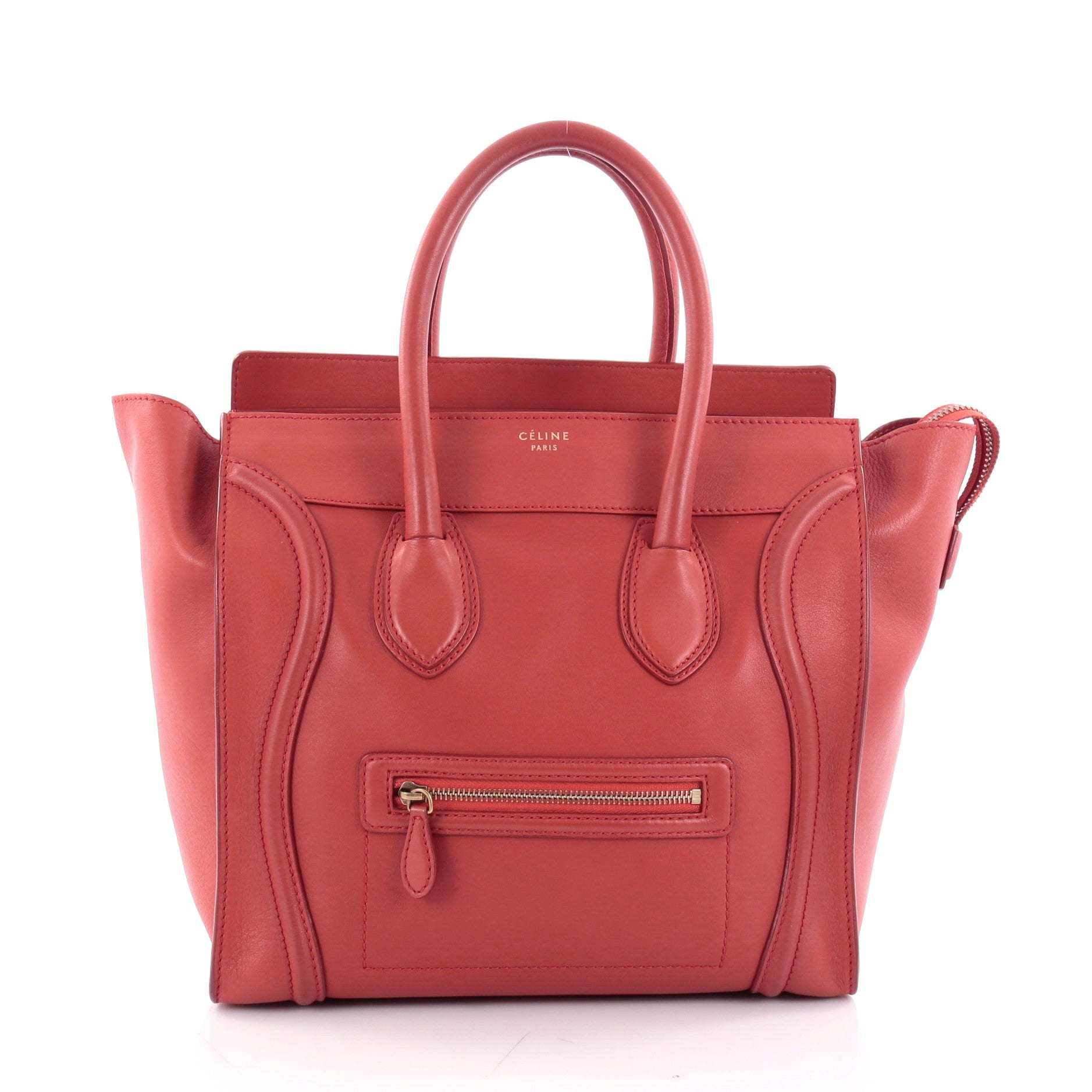 Luggage Handbag Smooth Leather Mini
