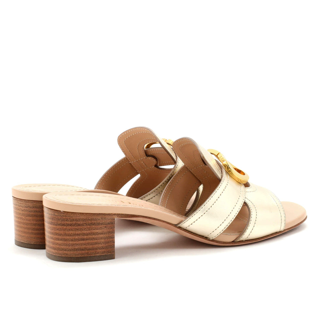 Women's 30 Montaigne Block Heeled Sandals Leather