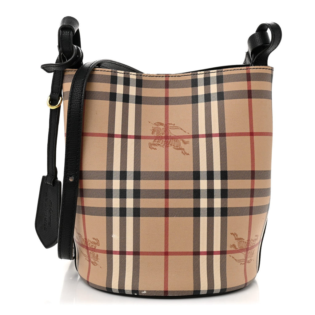 Haymarket Check Colours Small Lorne Bucket Crossbody Black
