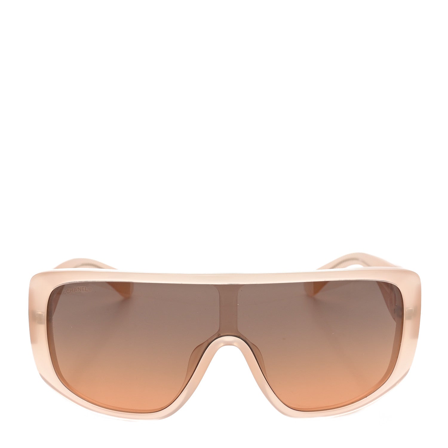 Transparent Acetate Shield Sunglasses 5495 Light Pink